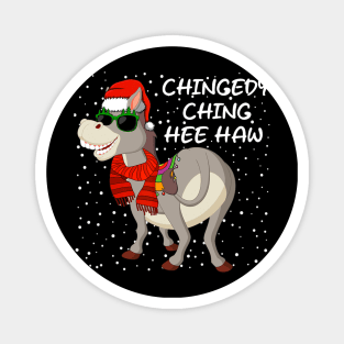 Christmas Donkey Italian Xmas Funny Donkey Lover Pajamas Magnet